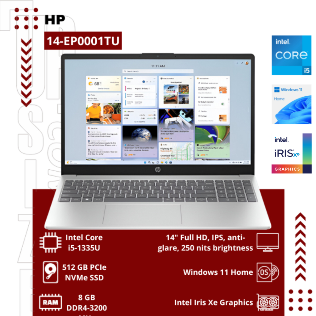 HP 14-EP0001TU Intel Core i5-1335U