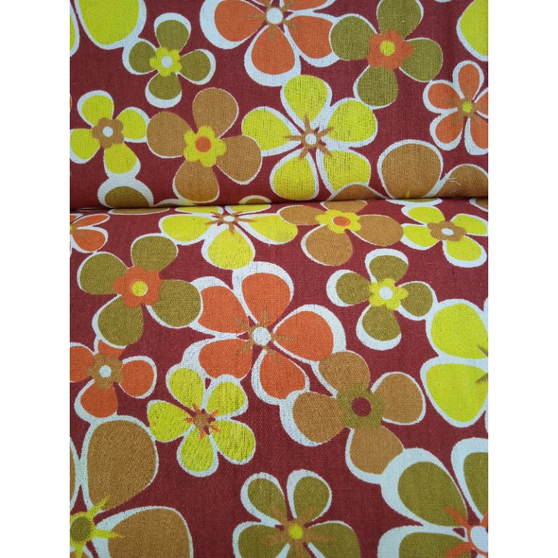 BAHAN KAIN KANVAS PREMIUM IMPORT MOTIF BUNGA