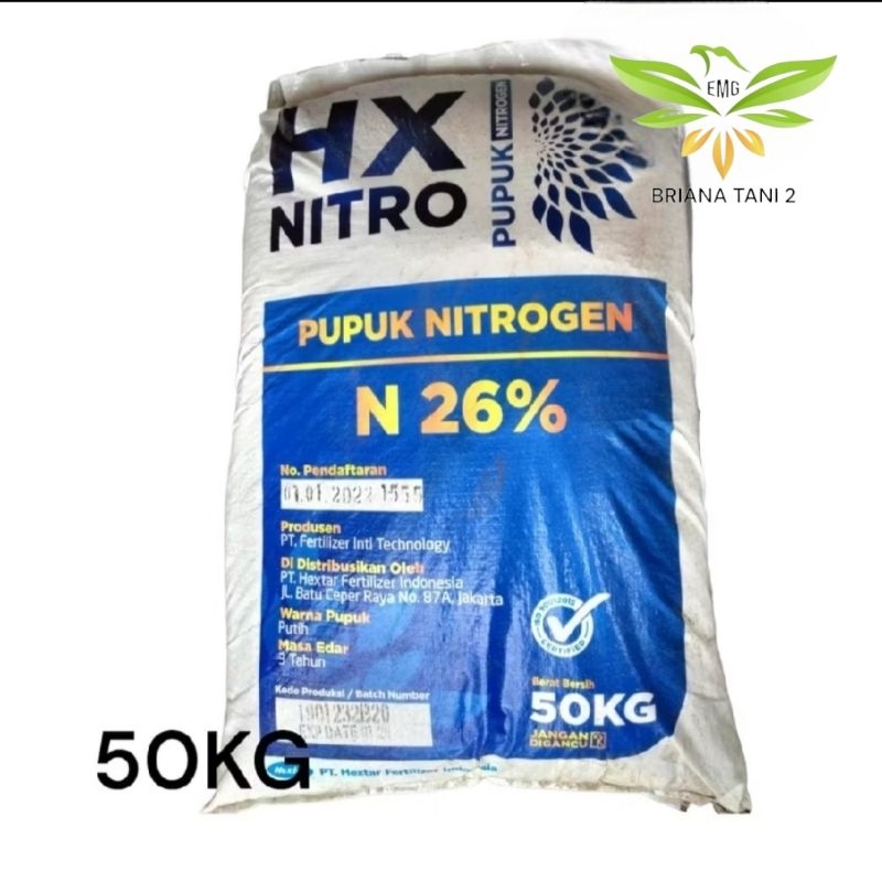 Karungan HX NITRO 50kg Pupuk UREA 26% NITROGEN 26% Untuk Mempercepat Pertumbuhan Tanaman DGW Vrea