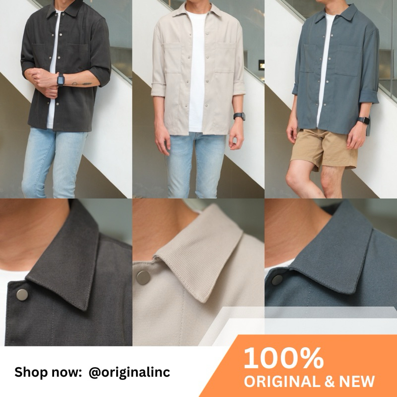 Mind Bridge Suede Outer LS Shirt MBR-LSS-01