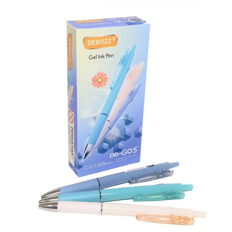 

[1 LUSIN] Bolpen Gel Debozz DB-G05 0.5mm Click
