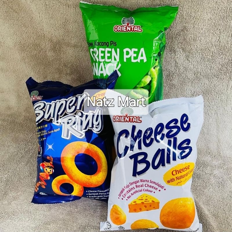 

ORIENTAL Snack Cheese Ball,Super Ring,Green Pea 60 gr