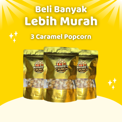 

[Bundling 3 pcs] Winnables Crunch - Popcorn Caramel [120Gr]