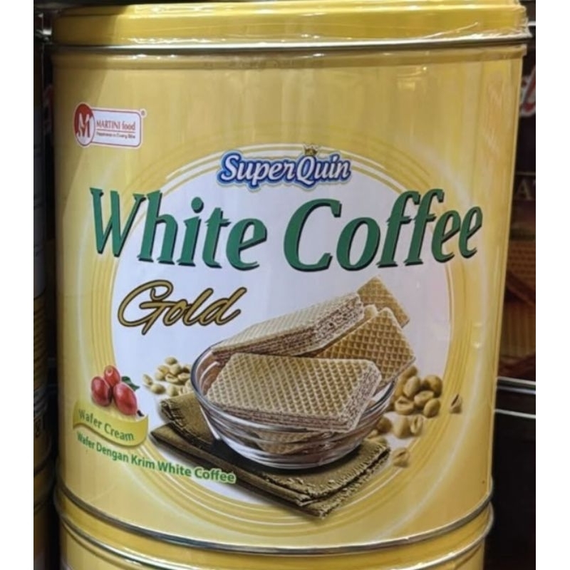 

Superquin white coffee gold wafer kaleng hampers parcel parsel lebaran idul fitri ih