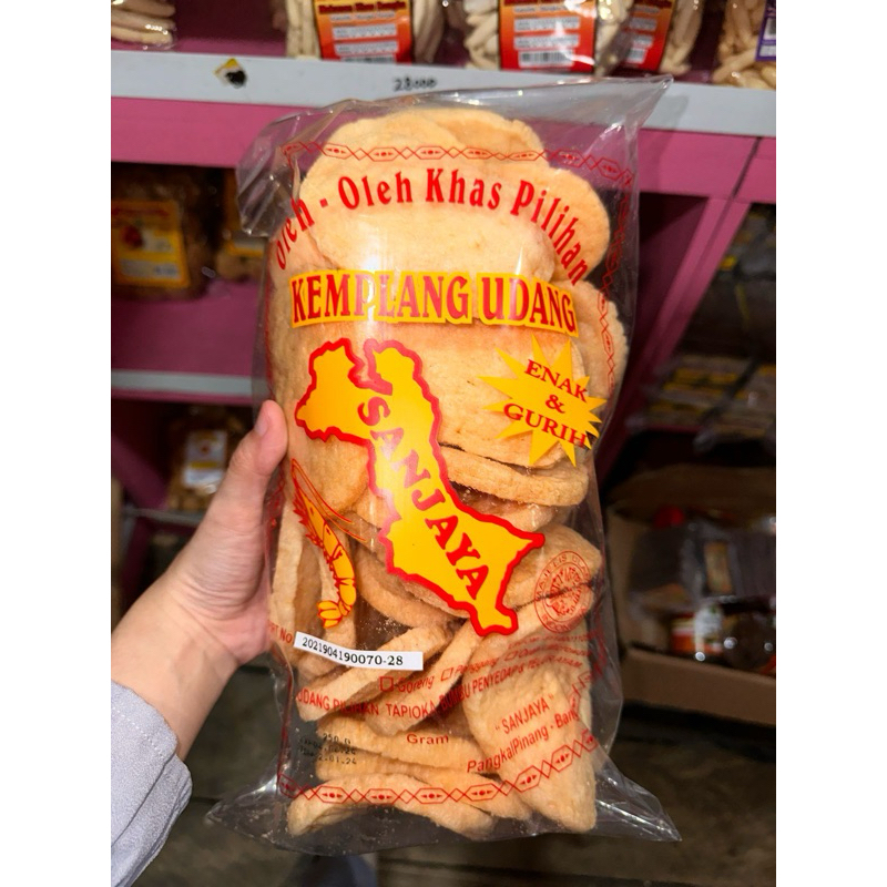 

KEMPLANG UDANG SANJAYA 250 gram//MAKANAN BANGKA//OLEH-OLEH KHAS BANGKA//