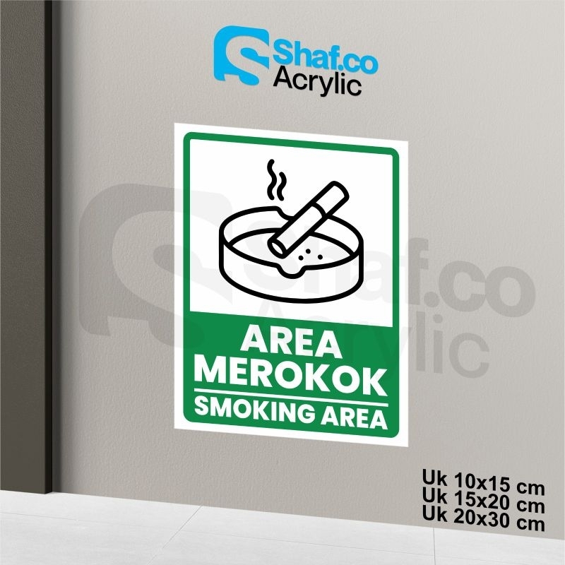 

STICKER AREA MEROKOK // STIKER SMOKING AREA // RAMBU-RAMBU // STICKER