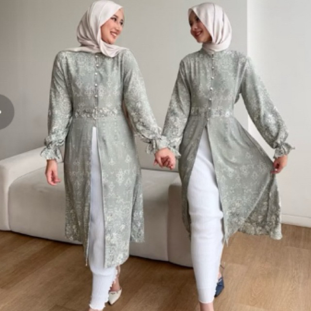 jema tunik pistachio