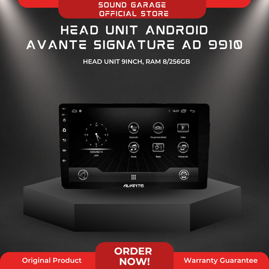HEAD UNIT AVANTE SIGNATURE AD 9910 9 Inch Ram 8/256