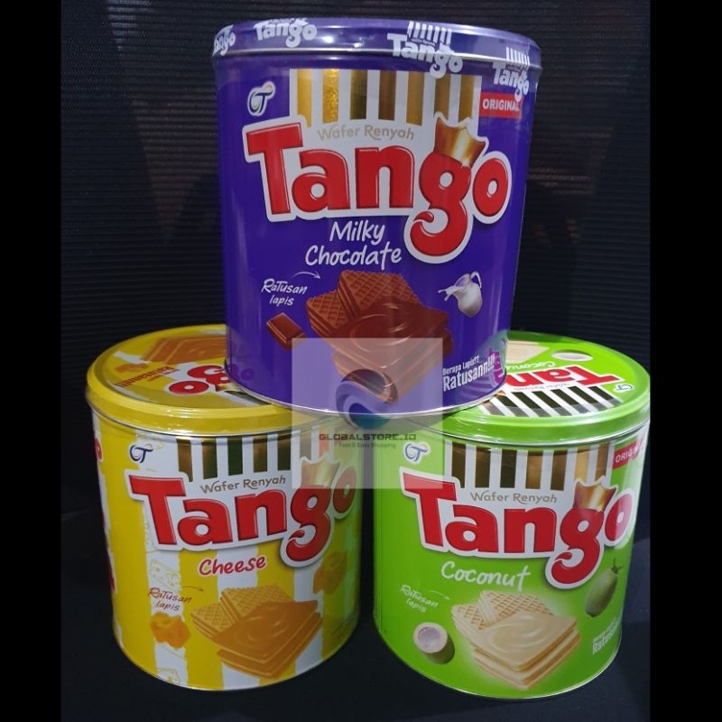 

Tango wafer kaleng milky chocolate/coconut/cheese 200gr