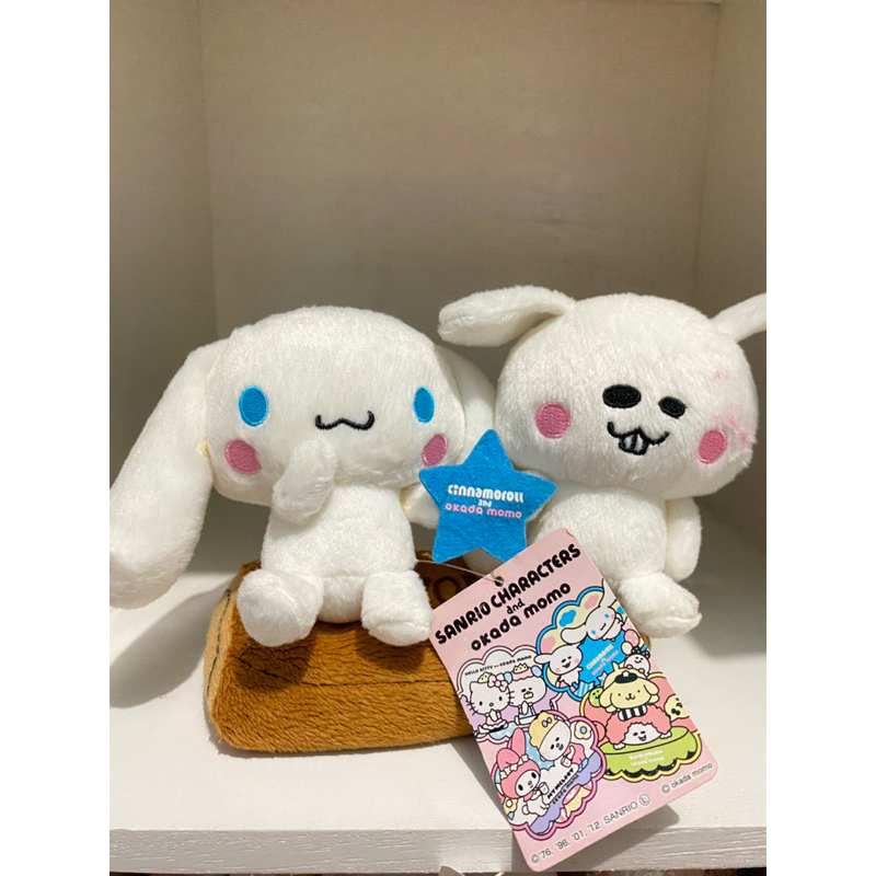 Boneka Cinnamoroll x Okada Momo Japan Sanrio Original Plush RARE