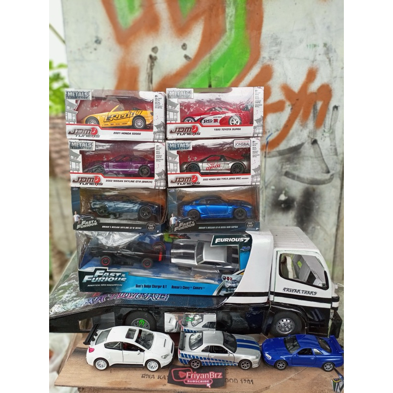 Diecast Jada toys 1/32 Jdm tuners Fast and furious & 1/32 merk lain (deskripsi)