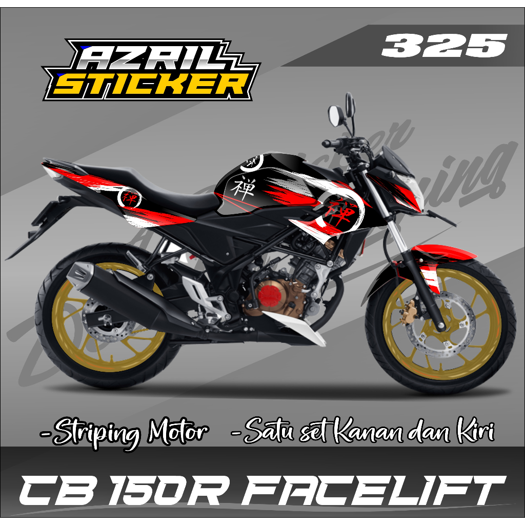 Decal Sticker Full Body CB150R Facelift 2015-2018 V2 Ful Blok - Dekal CB150R New Az 325