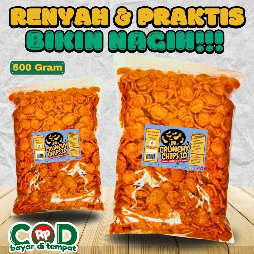 

Cemilan Sosis Goreng Sultan kiloan Crispy Rasa Pedas Daun jeruk Spesial Kriuk Renyah Kemasan 500gr