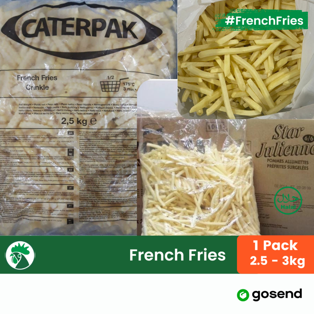

MC Cain Caterpak French Fries | Kentang Goreng Crinkle Shoestring