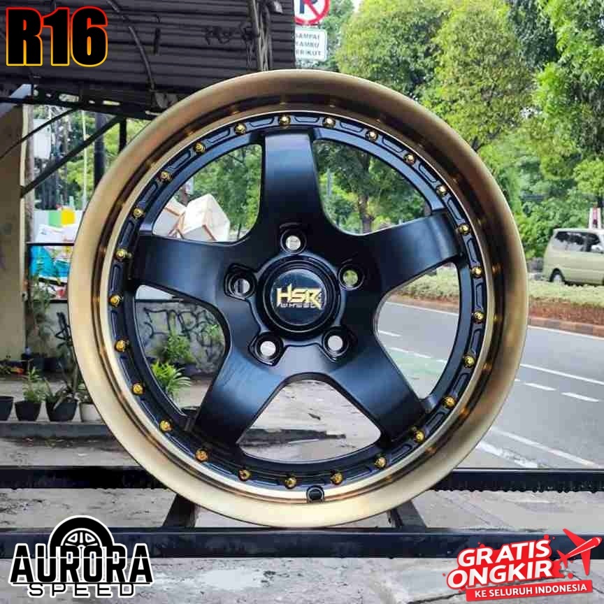 Velg bintang celong ring 16 mobil Innova Rush Terios Ertiga XL7 Grandmax Pelek HSR BOB R16 Bronze