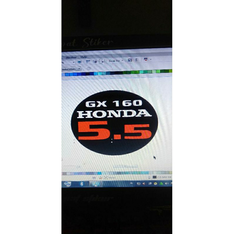 stiker GX 160 honda 5.5