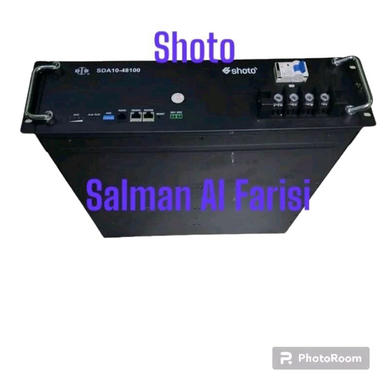 Baterai Battery Lifepo4 48v 100ah Normal Shoto Mcb Like New