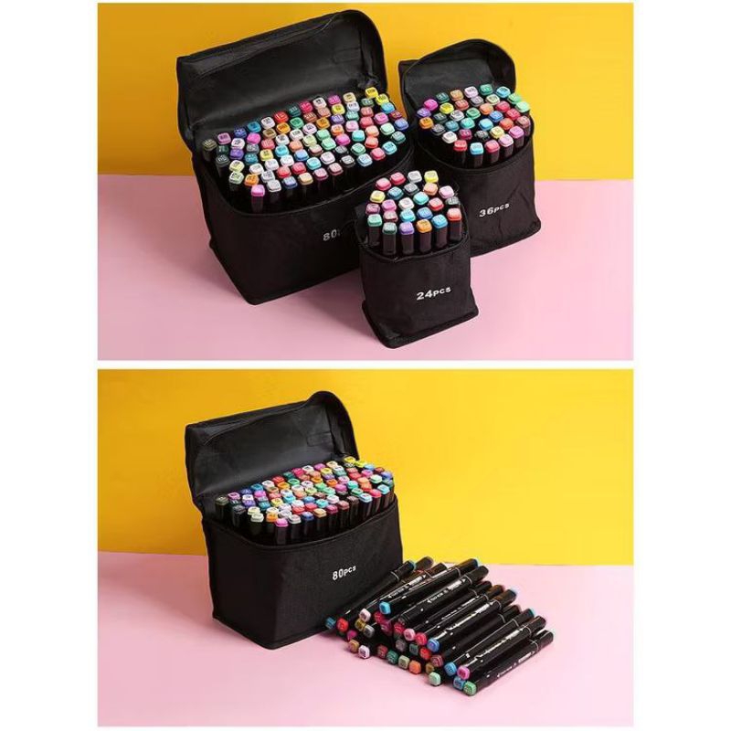 

Pensil warna / spidol warna 120Pcs Warna Sketsa Spidol berwarna warni