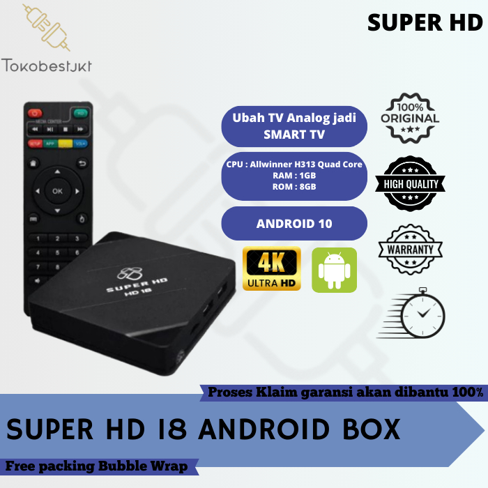 SUPER HD 18 Android TV Box / Android TV / SMART TV BOX / TV BOX ANDROID