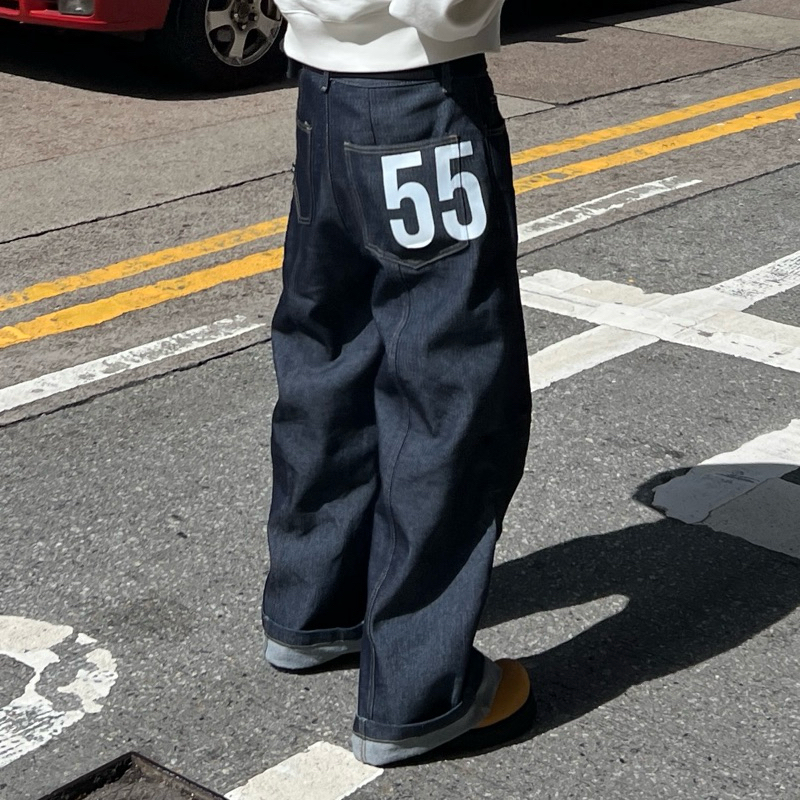 DEMOAN - 55 BAGGY JEANS | RAW DENIM