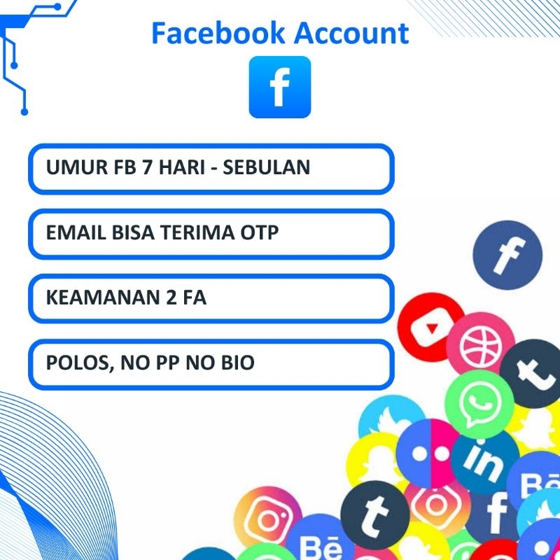 Akun FB Berumur Lengkap EMAIL & 2FA