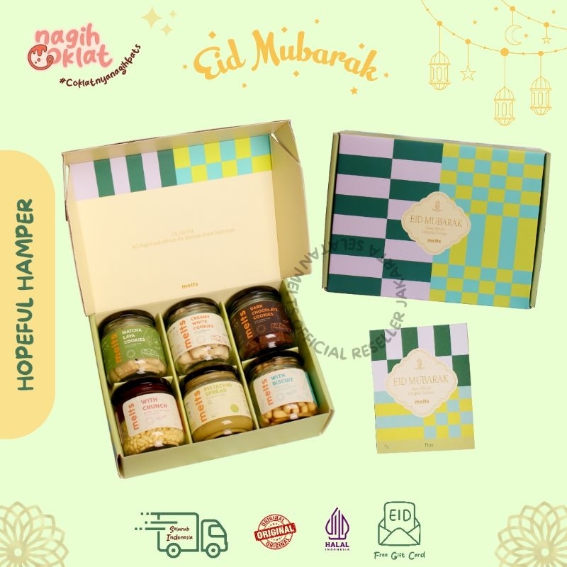 

MELTS Hopeful Hampers Lebaran | Ramadan Idul Fitri Eid Mubarak | Hadiah Gift Set Kado Parcel Souvenir - @nagihcoklat