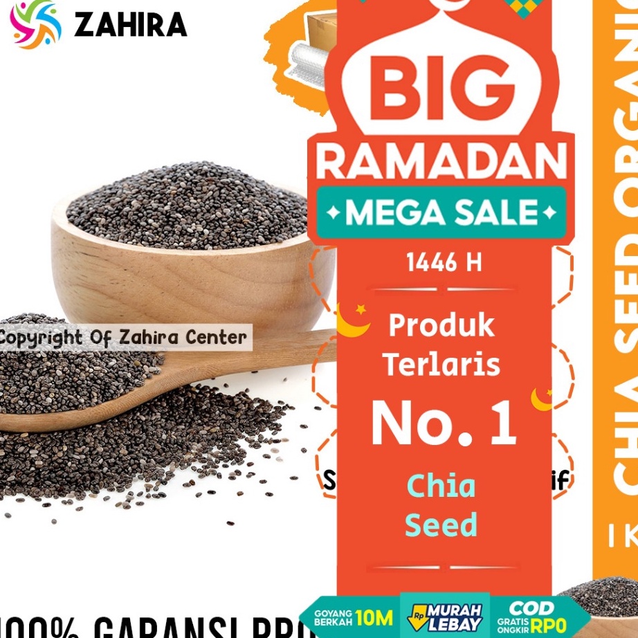 

Chia Seed Premium 1Kg Mexico Kualitas Terbaik Untuk Diet Keto Kaya Serat Pengganti Nasi Shirataki