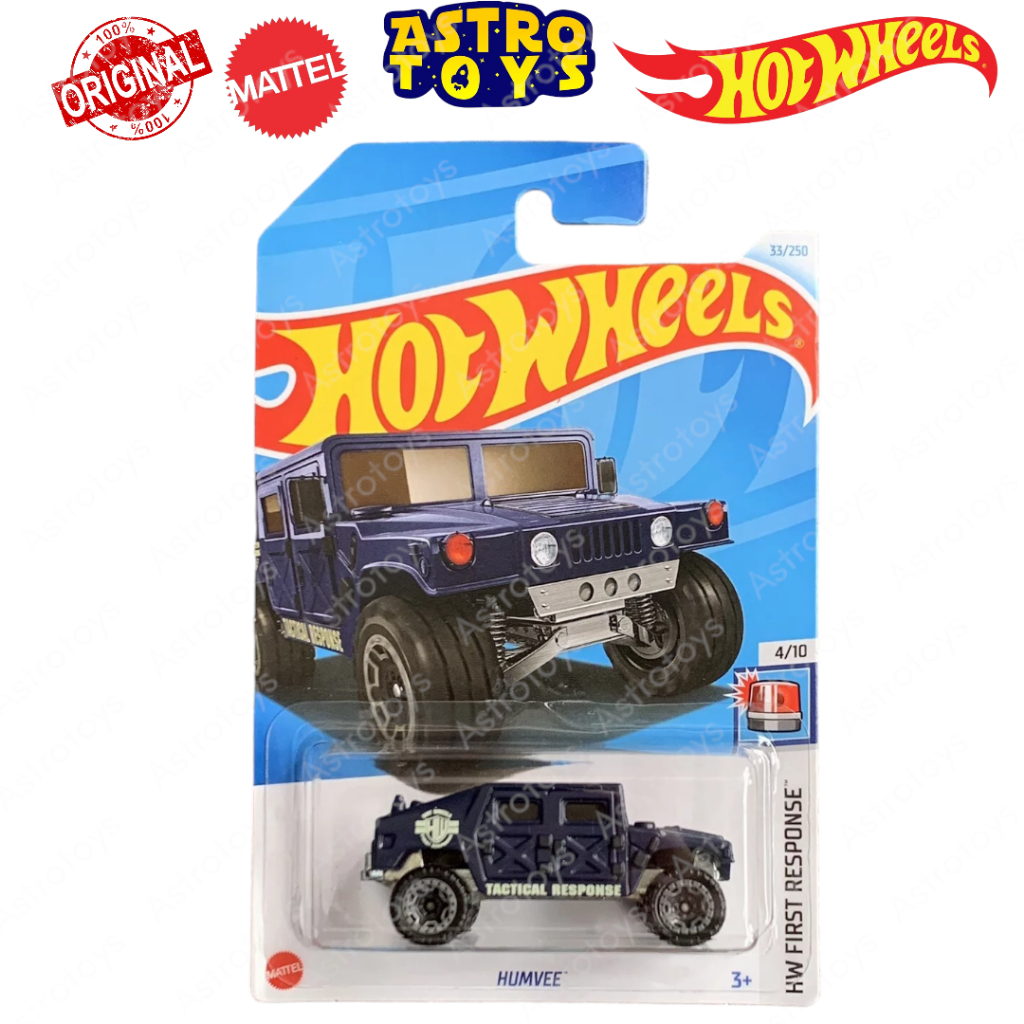 Hot Wheels Humvee Biru Police Car  / Mainan Miniatur Diecast Mobil Polisi Tentara Hotwheels Hotweels