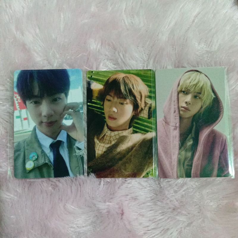 READY STOCK OFFICIAL PHOTOCARD PC LUCKY DRAW LD JIN HAPPY JPFC BTS