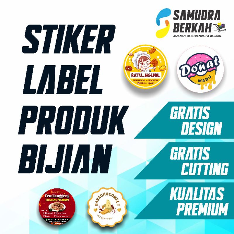 

STIKER PRODUK || Label Produk || Label Makanan
