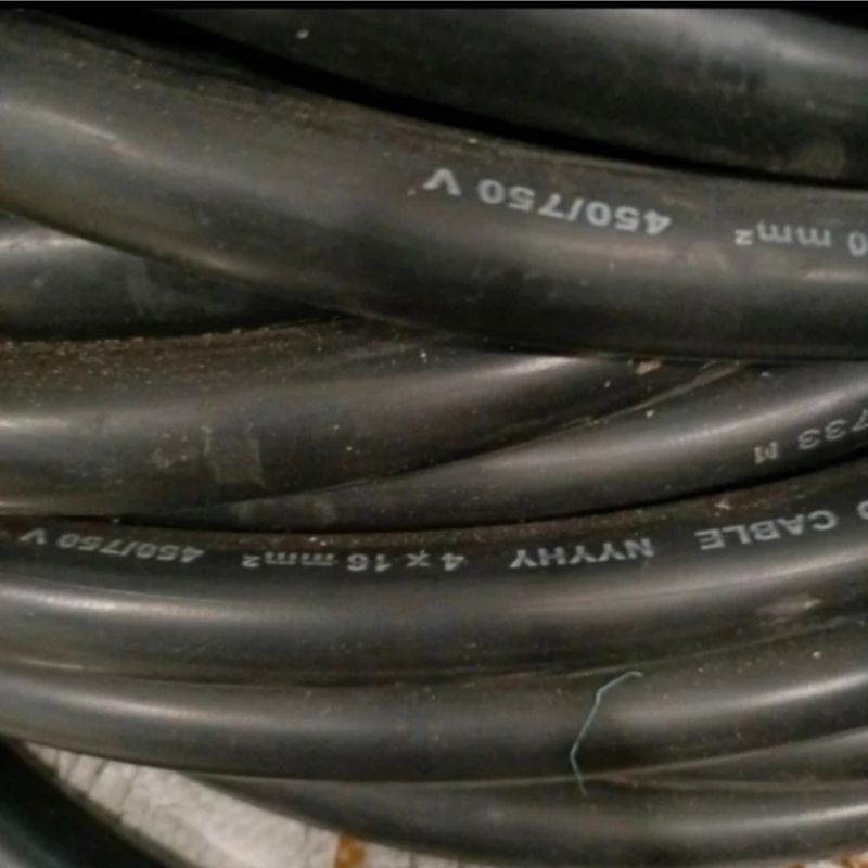 Kabel Serabut NYYHY 4 x 16 mm Jembo Potongan/Meteran