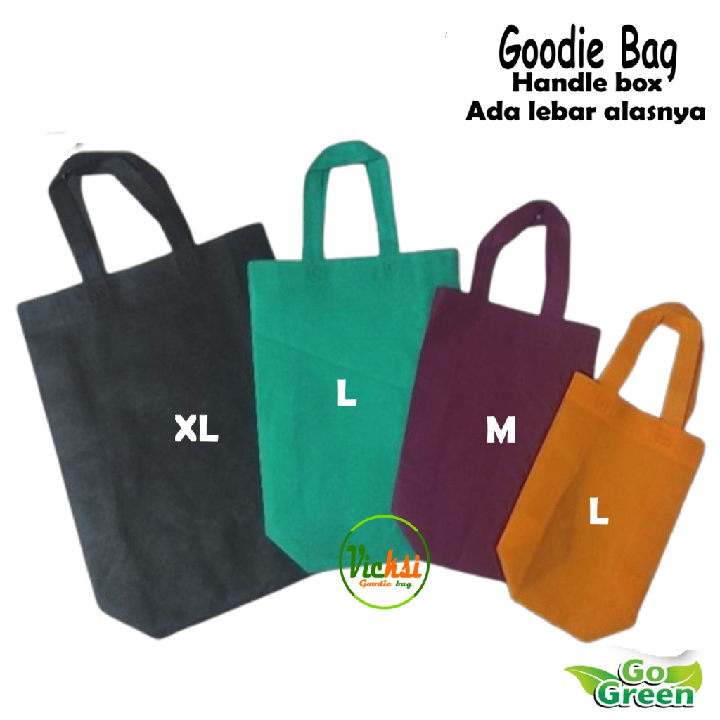 

Tas Kain Spunbond Goodie Bag Standing Handle Box / Kotak Ukuran Jumbo Besar Kecil 20x30x10 25x35x10 30x40x10 35x45x10 Untuk Kantong Belanja Lipat Serbaguna, Bingkisan sembako Souvenir Ultah Tile hampers Ulang tahun Totebag paper bag pernikahan / Hajatan