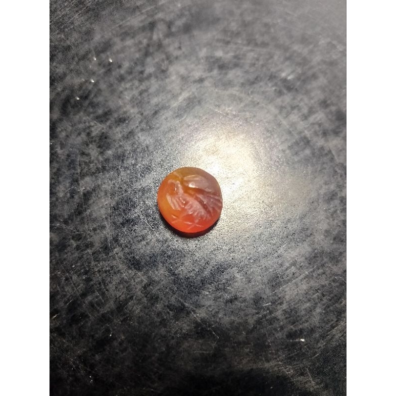 batu carnelian temuan carving 5pcs merah