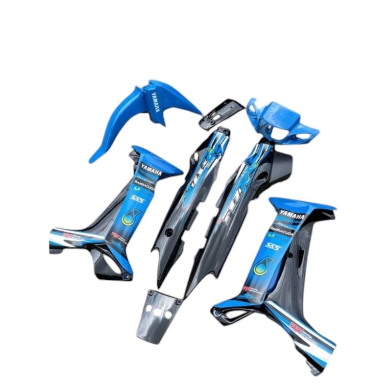 Cover Body Full Sett Fizr Cover Bodi Yamaha Fizr Petronas Biru Hitam