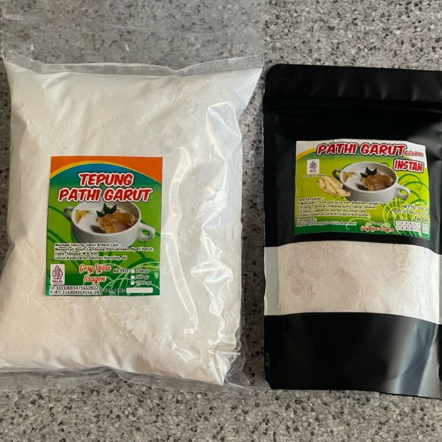 

Tepung Garut instan sudah tercampur gula asli kualitas premium dan Tepung Garut original 500 gram