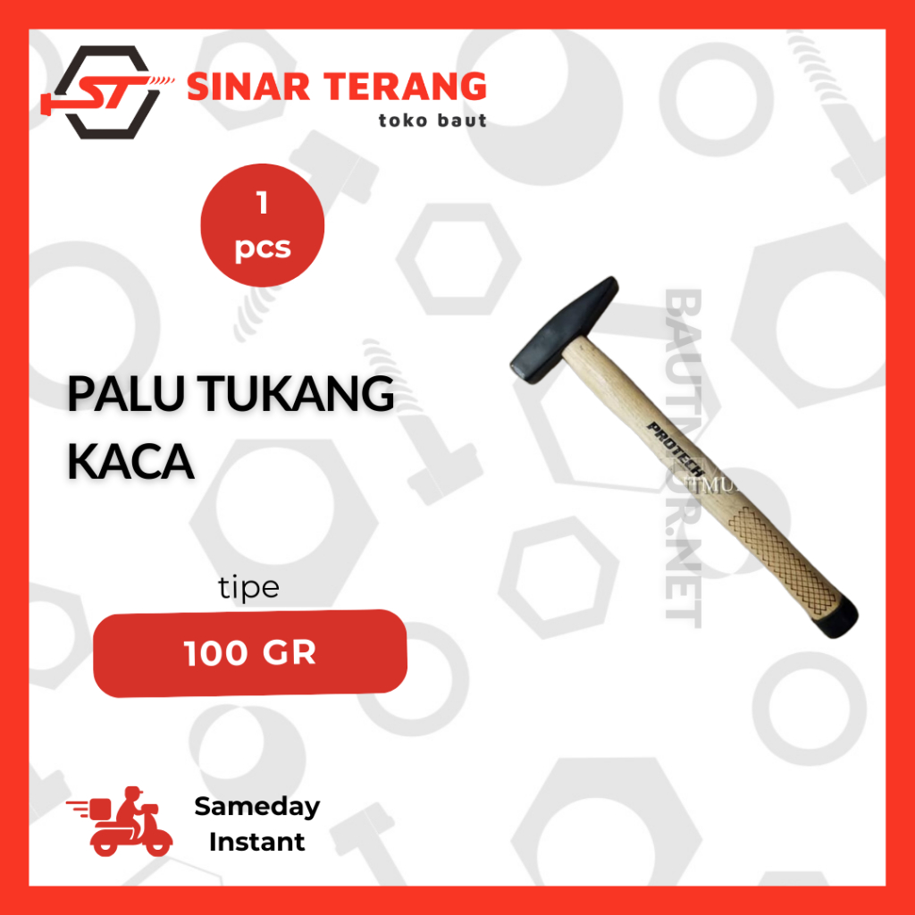 Palu Tukang Kaca | Martil Kecil 100 gr | PROTECH