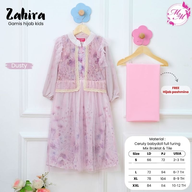 Zahira Gamis Hijab By M2M || Gamis Anak