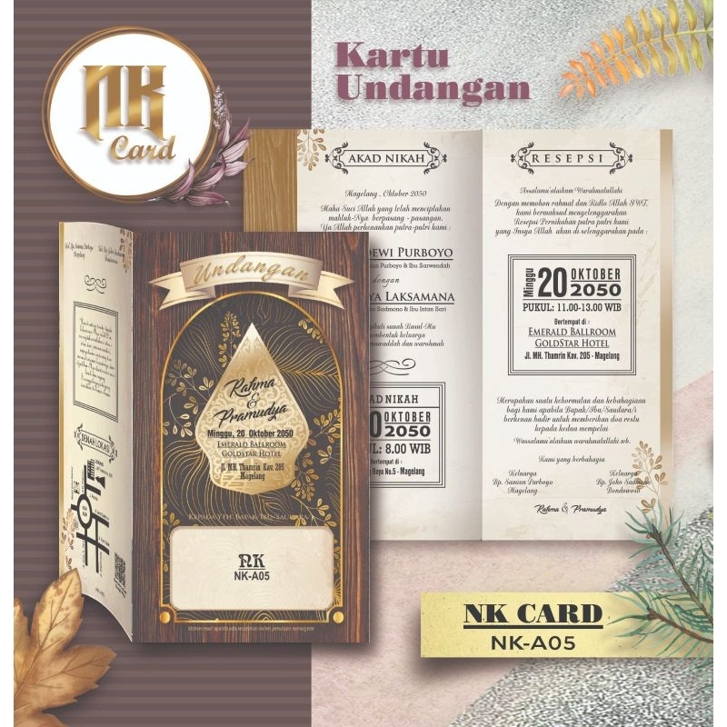 

BLANGKO UNDANGAN NK A05 | NK 05