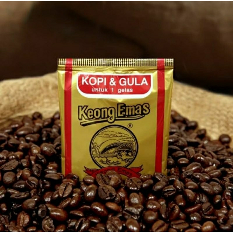 

Kopi keong Mas Plus Gula 1 Pack Isi 20 Sachet / Pcs
