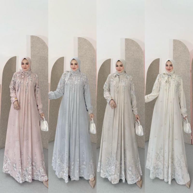 NEW collection gamis set hijab "KANAYA SET"