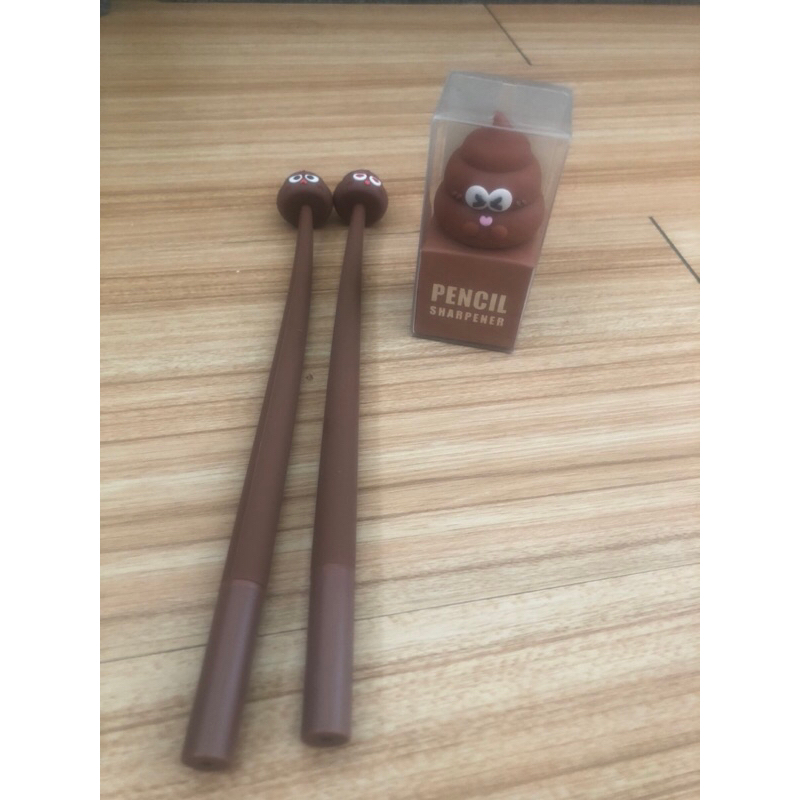 

Set Pen Silikon / Silicone Pen / Pen Karakter Lucu Cantik POOP