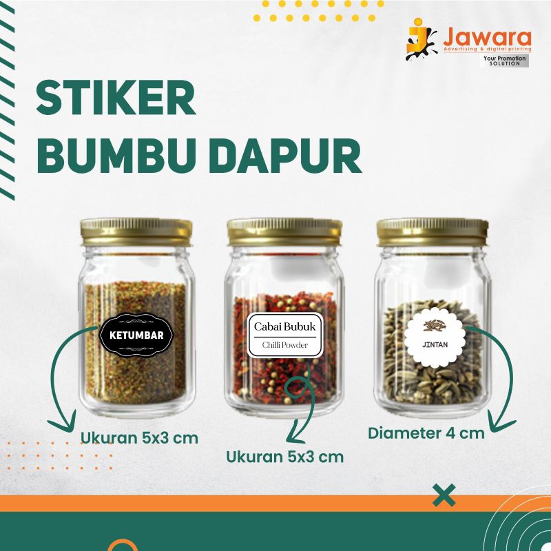 

STIKER BUMBU DAPUR MURAH LANGSUNG JADI 2025 (AREA PONOROGO, NGAWI, MADIUN, PACITAN)