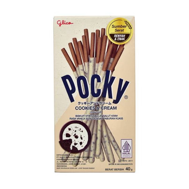 

Pocky cookies and cream 40gr