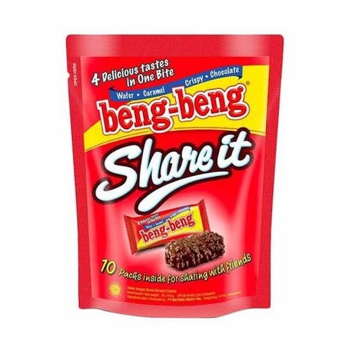 

Beng Beng Wafer Chocolate Share It 80gr Kemasan Pouch Murah Surabaya