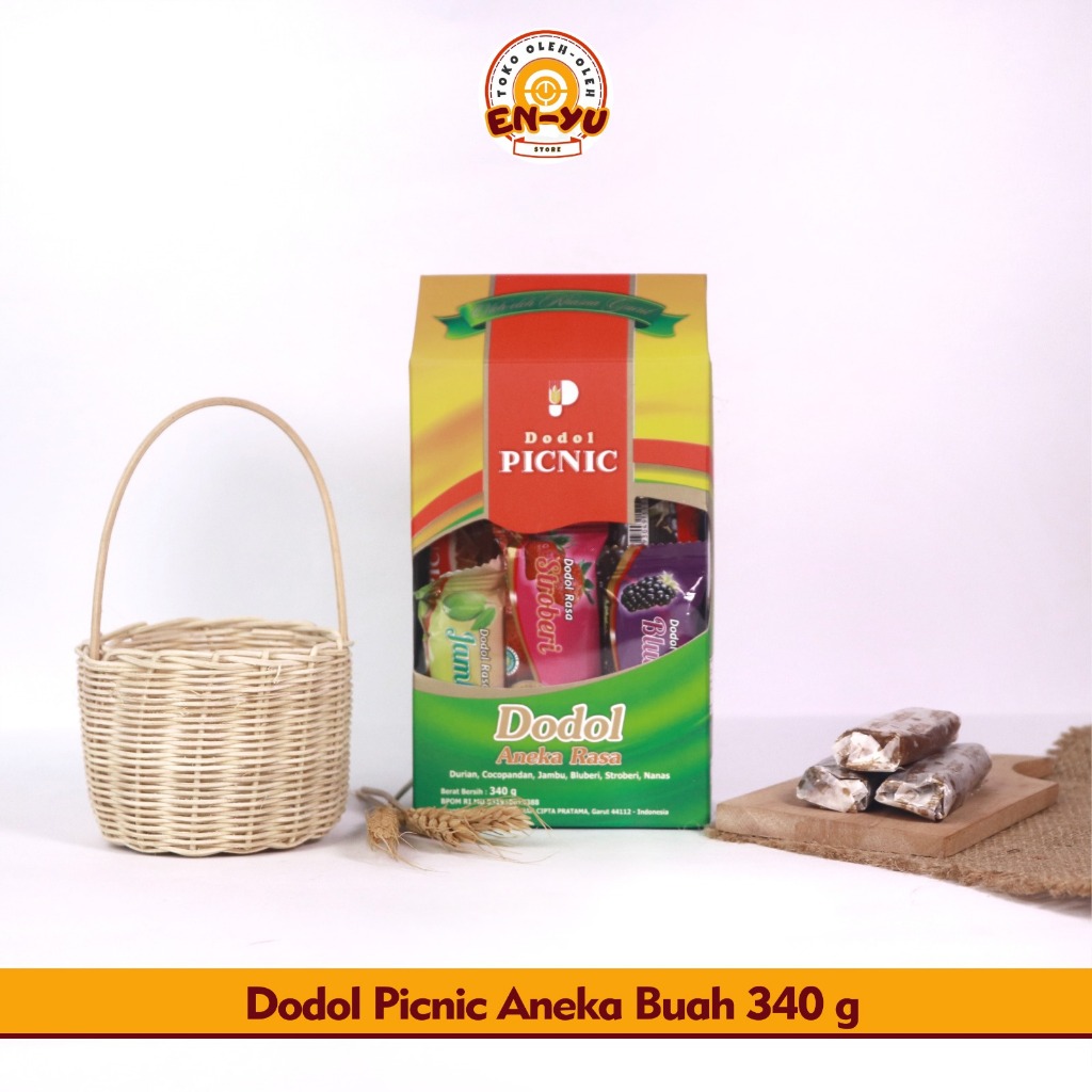 

Dodol Garut Asli PICNIC Gift Sachet Aneka Buah 340 gram