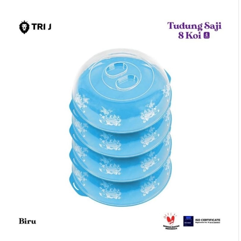 P ( P39 ) TUDUNG SAJI CRYSTAL KOI 4 SUSUN/TUDUNG SAJI KOI