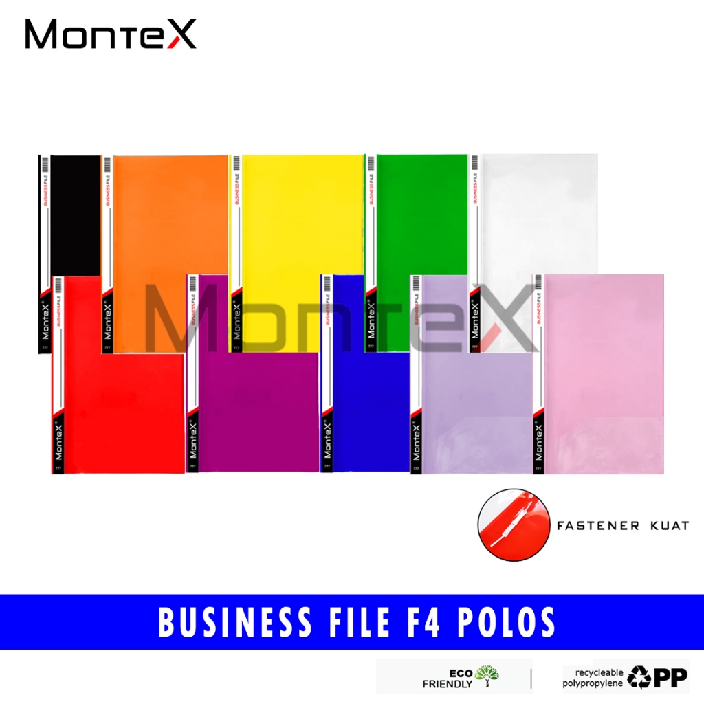 

MONTEX BUSINESS BISNIS FILE FOLIO F4 POLOS NON POCKET SNELHECTER /BFX777 (SATUAN)