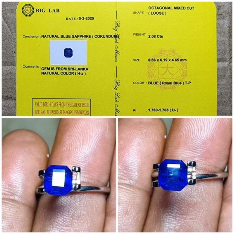 NATURAL BLUE SAPPHIRE SRI LANKA (CEYLON)