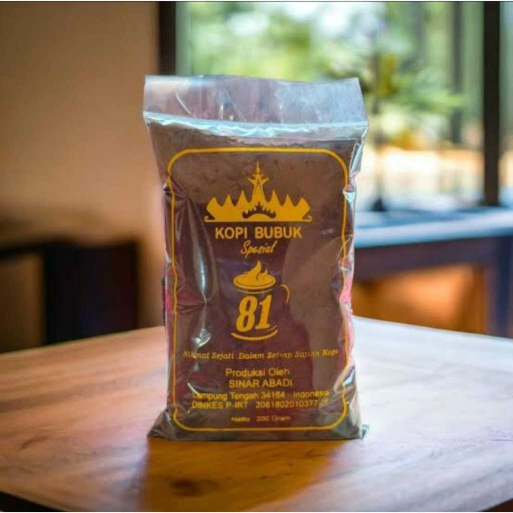

Kopi bubuk special 81 200gram
