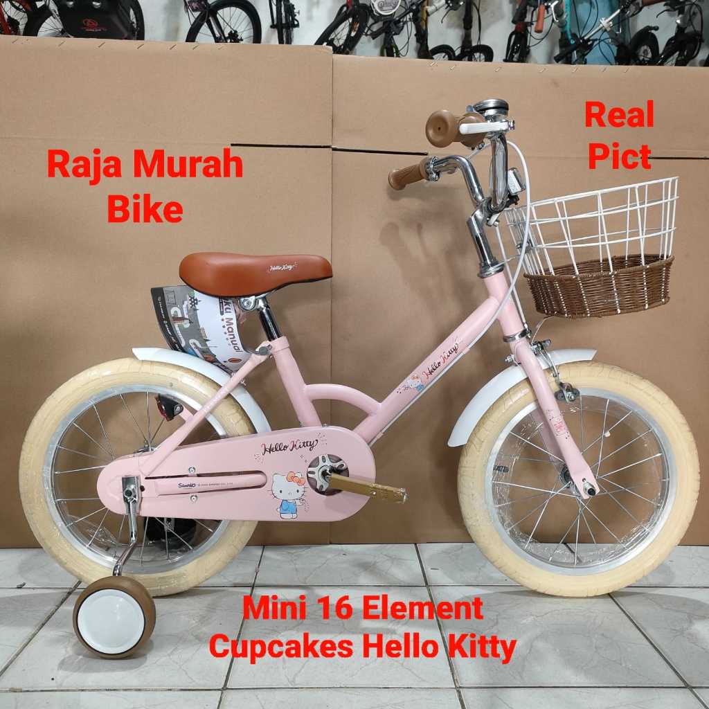Sepeda Anak Mini Element Cupcakes Hello Kitty 16 Inch Sepeda Mini 16 Inch Element Hello Kitty Cupcak